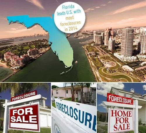 Florida Tops the List of the Highest Foreclosure Rates in the U.S. in 2014