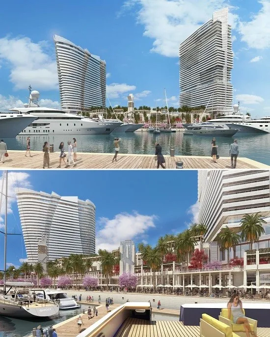 Island Gardens Ground Work Commences for Two Hotels and Marina