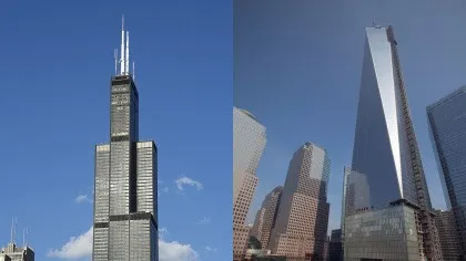 One World Trade Center is taller than Chicago Willis Tower
