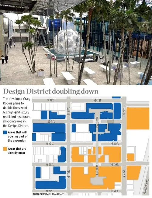 Redesigning the Design District with 60 New Retail Stores and Restaurants