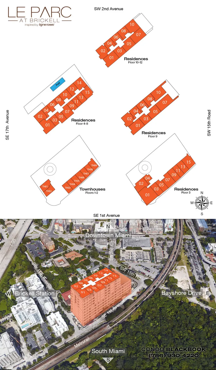 Le Parc at Brickell floorplans