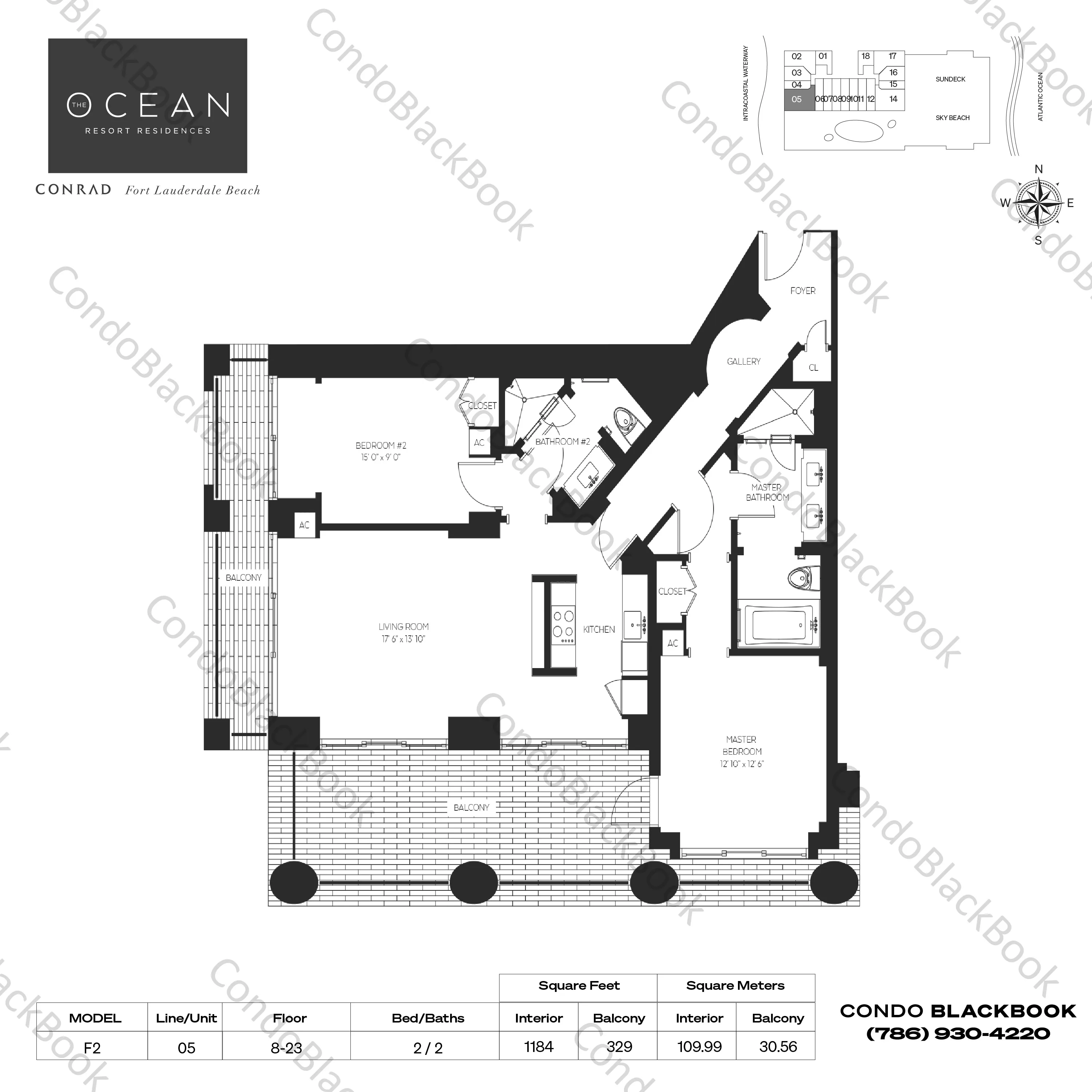 The Ocean Resort Residences (Conrad) Unit #R1905 in Fort Lauderdale ...