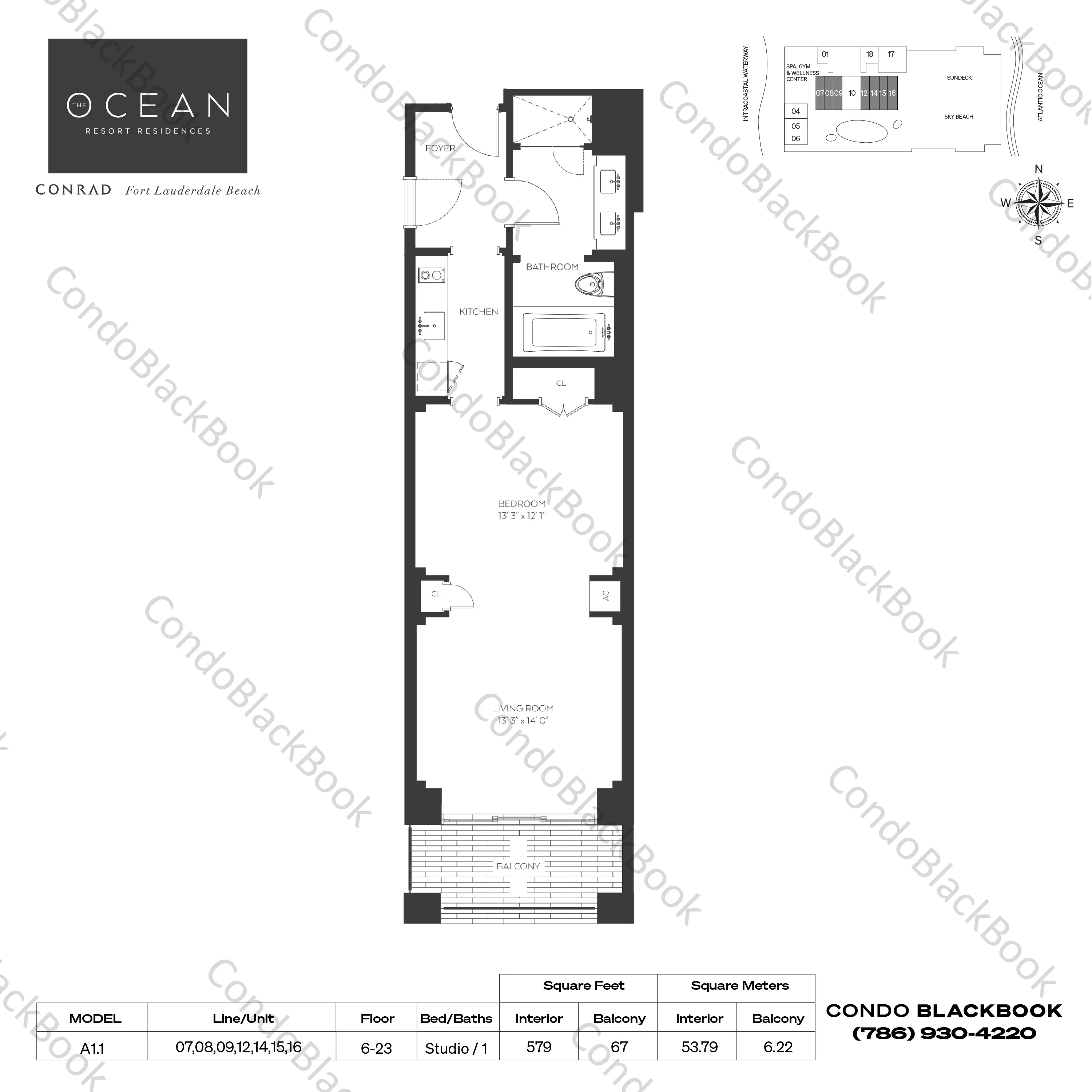 The Ocean Resort Residences (Conrad) Unit #H1007 for Sale in Fort ...