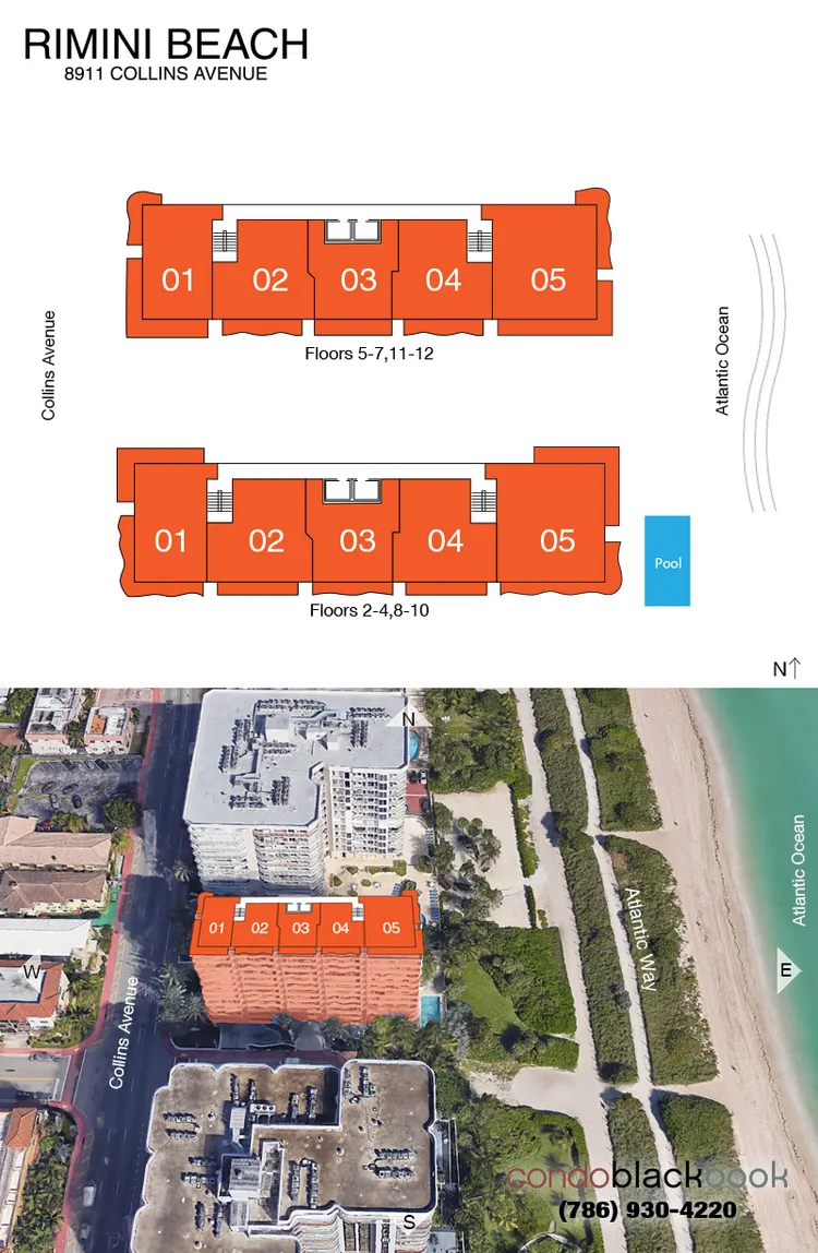 Rimini Beach floorplans