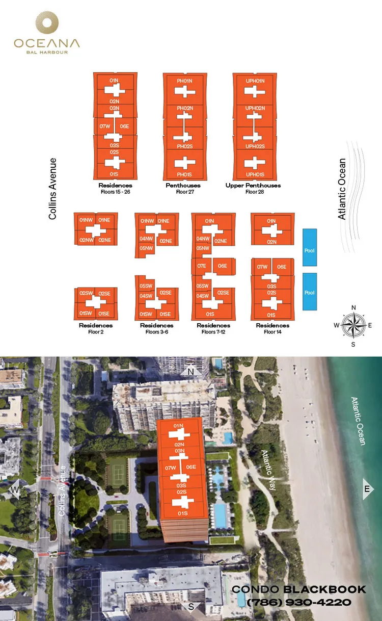 Oceana Bal Harbour floorplans