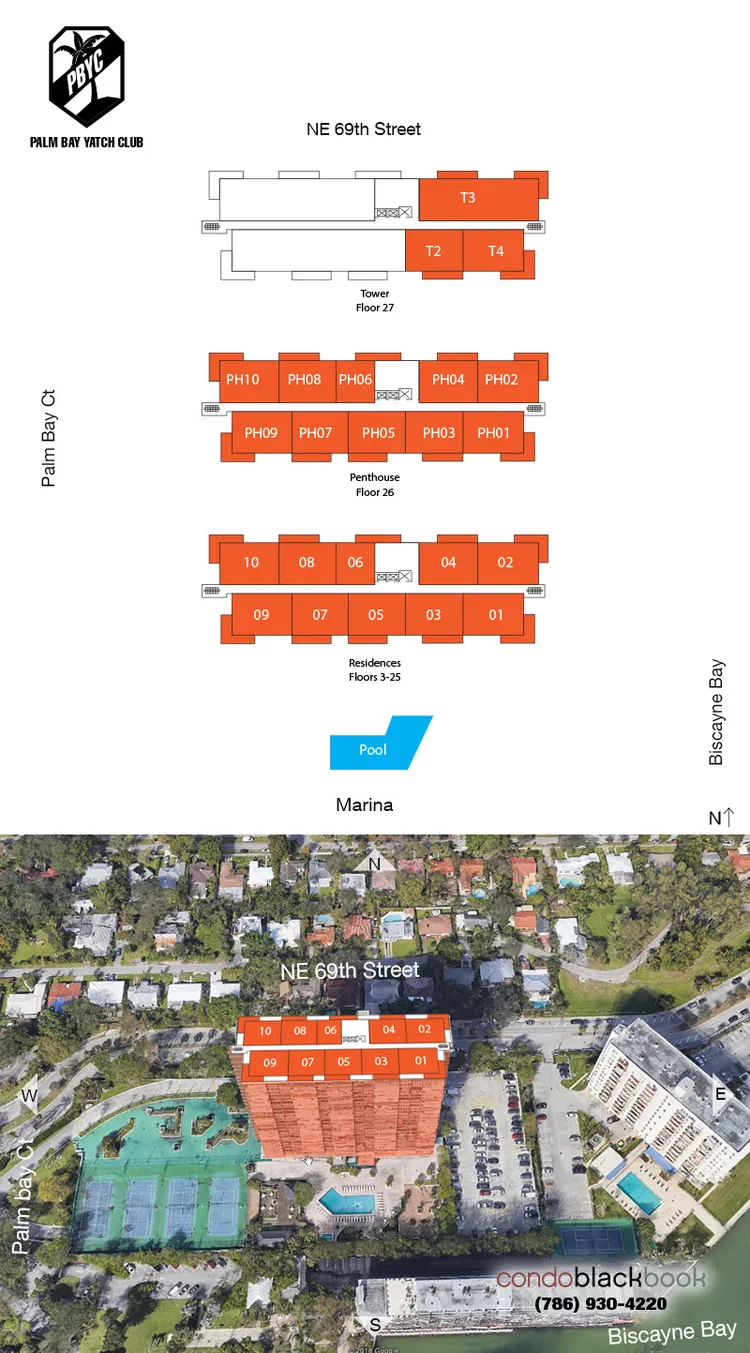 Palm Bay Yacht Club floorplans