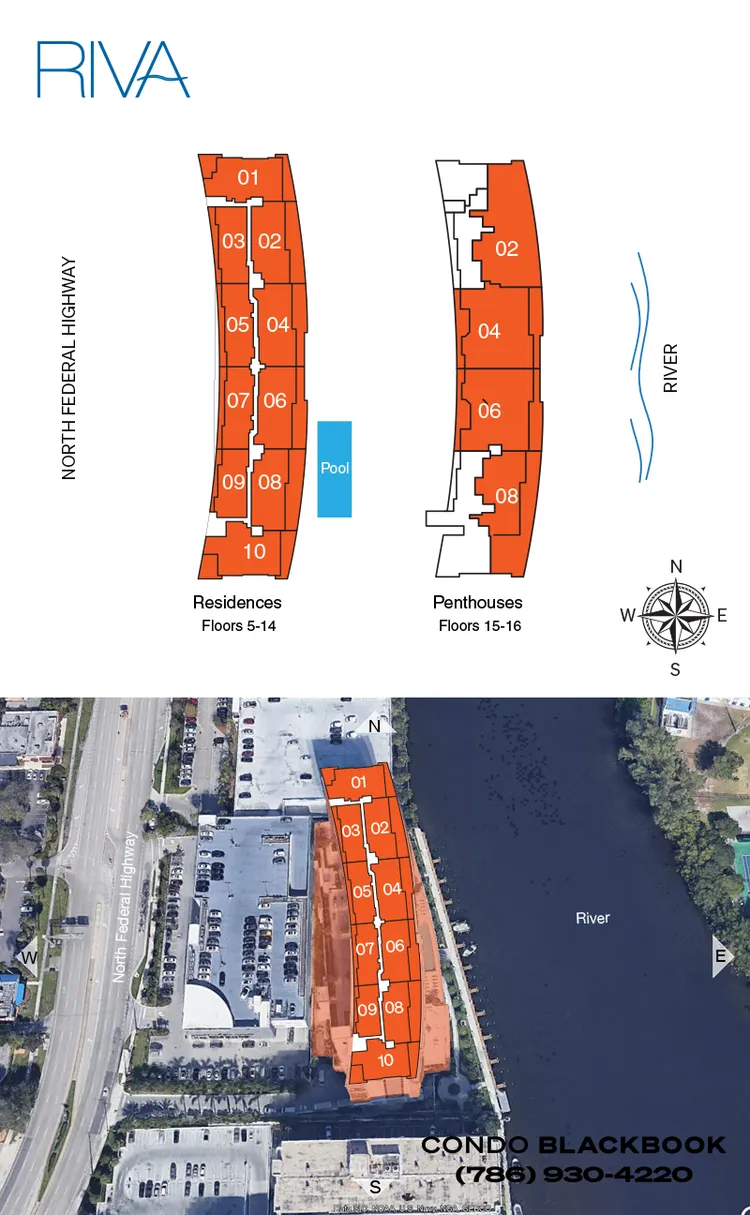 Riva Fort Lauderdale floorplans