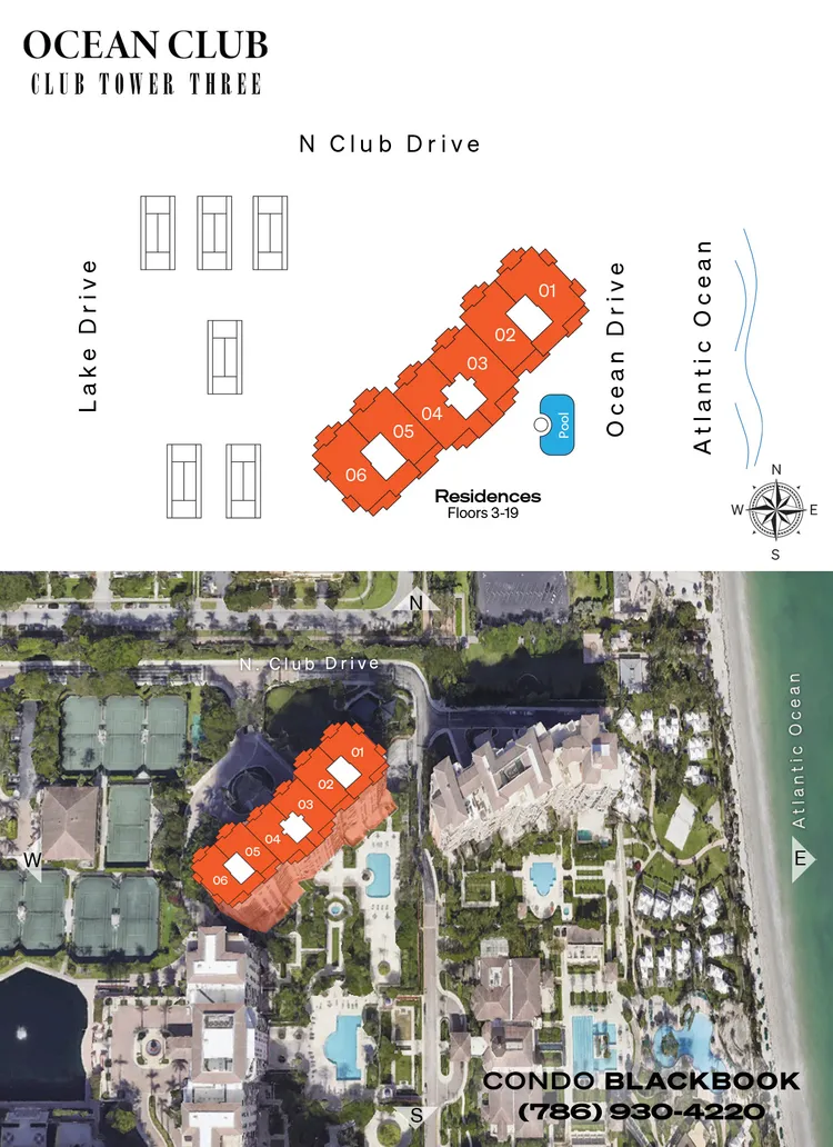 Ocean Club - Club Tower Three floorplans