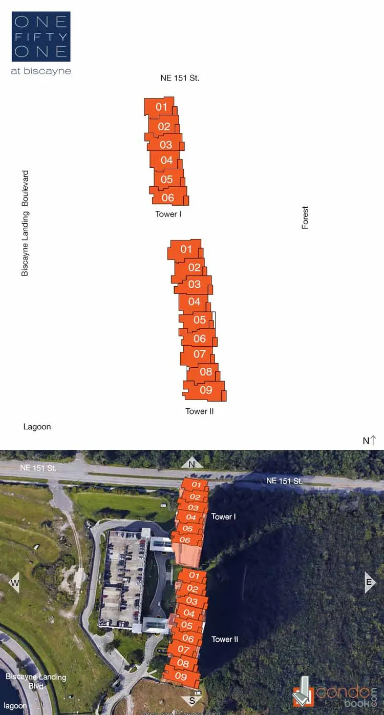 One Fifty One At Biscayne floorplans