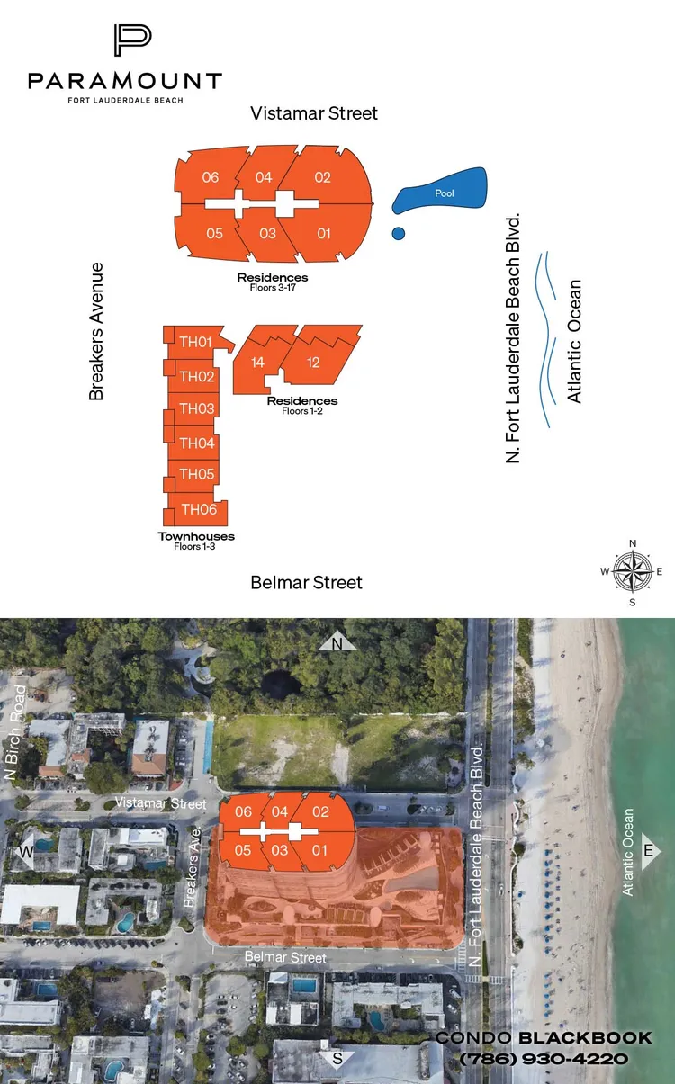 Paramount Fort Lauderdale floorplans