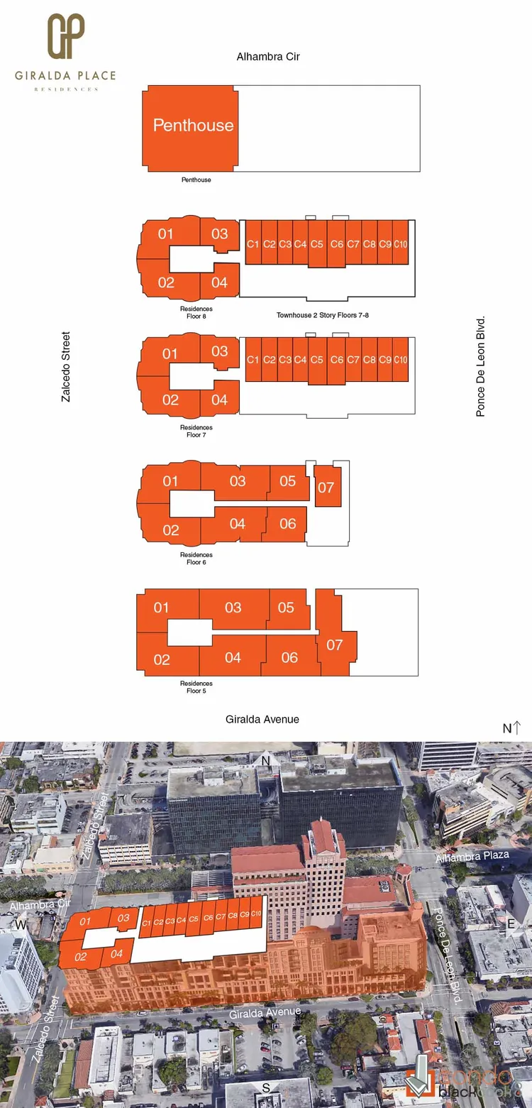 Giralda Place floorplans