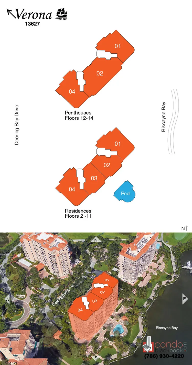 Verona Condo Deering Bay floorplans