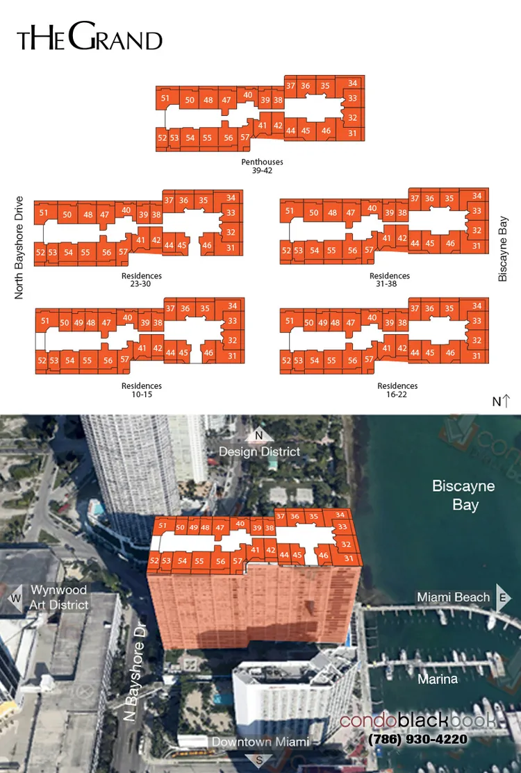 The Grand floorplans