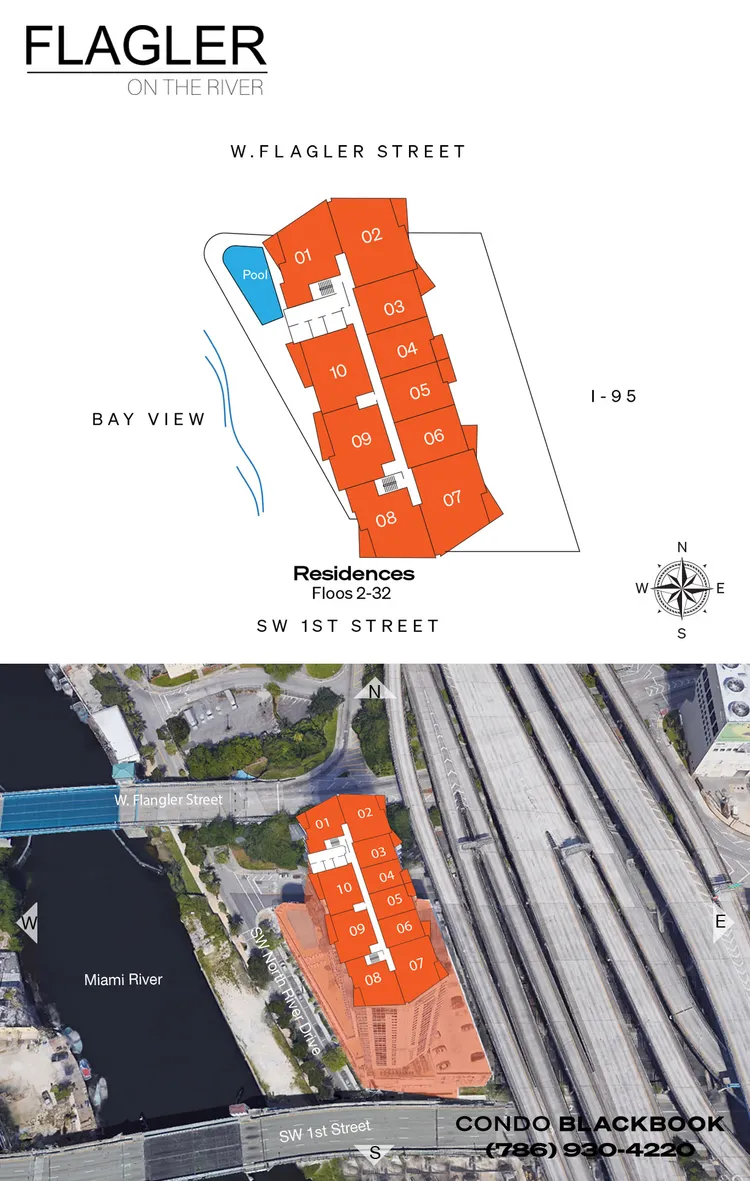 Flagler on the River floorplans