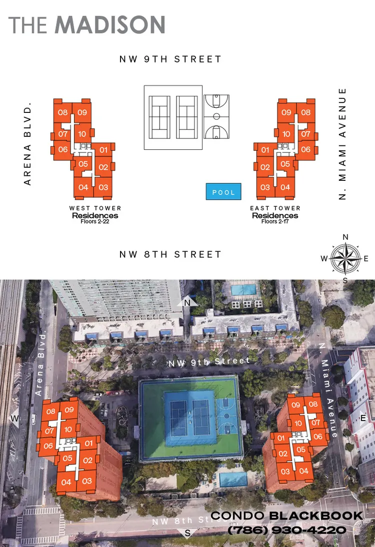 Madison Downtown floorplans