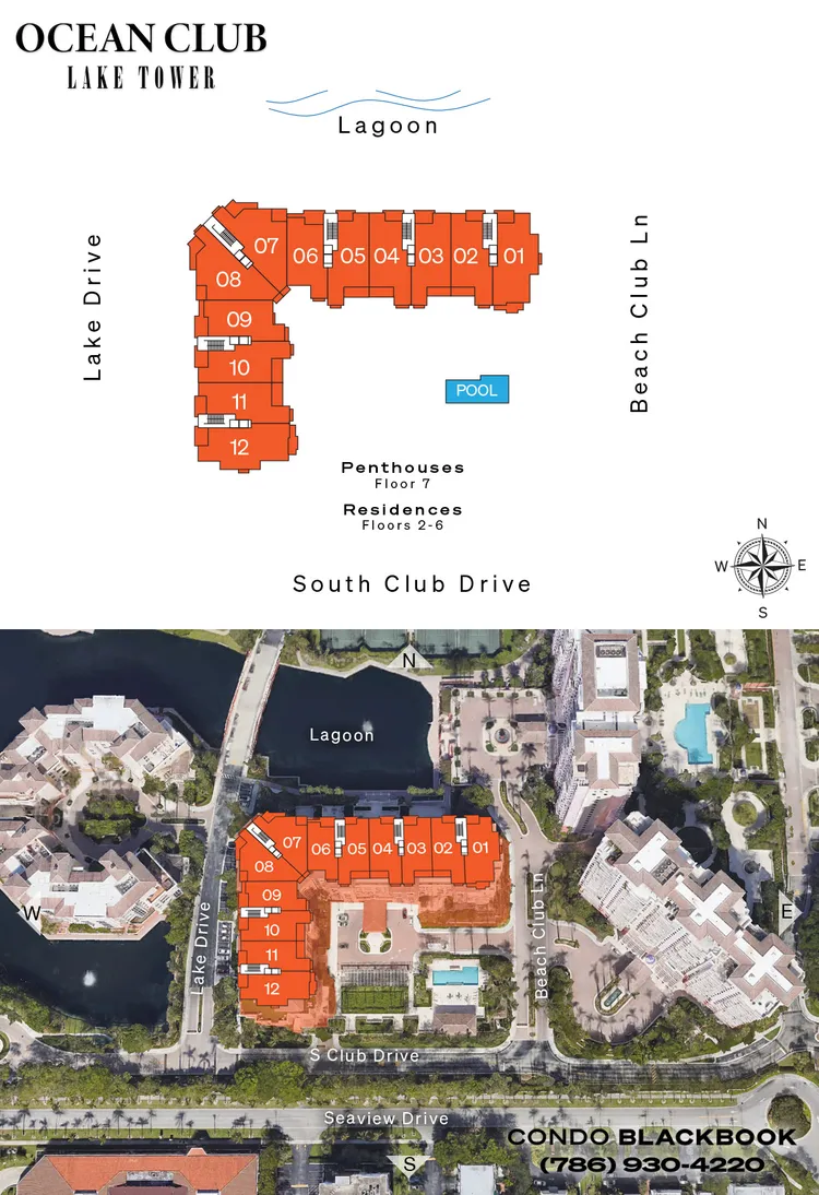 Ocean Club - Lake Tower floorplans