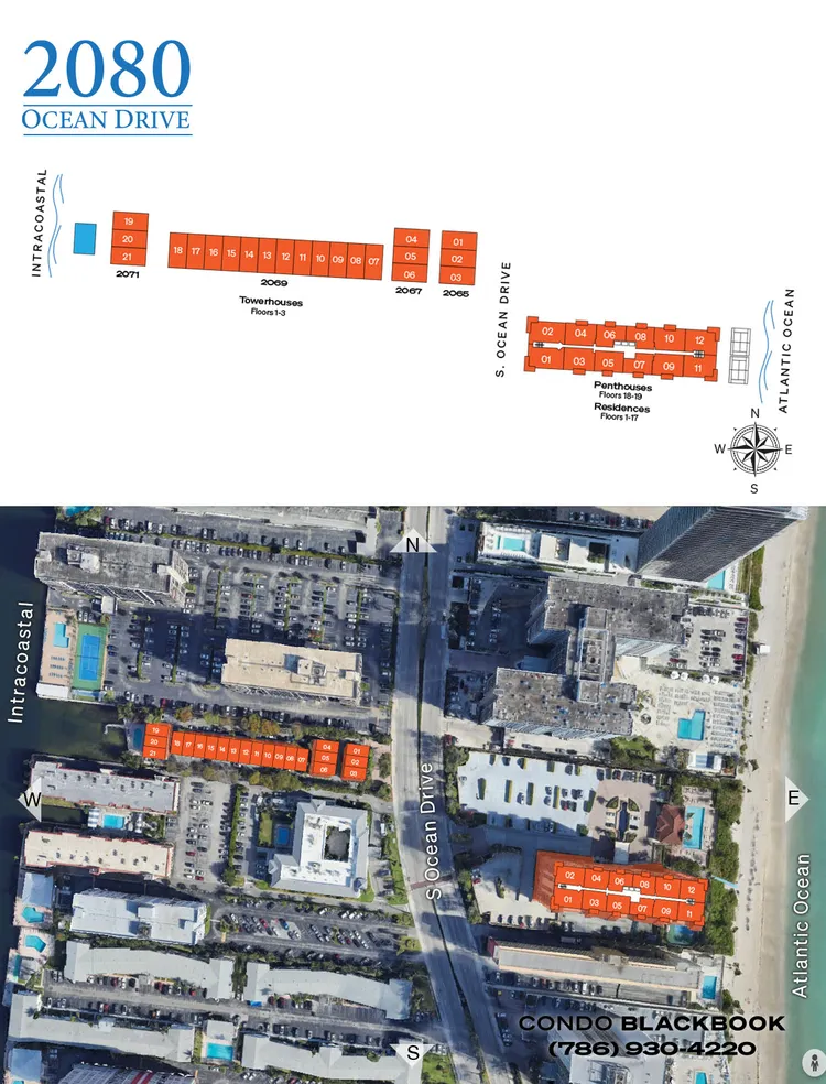 2080 Ocean Drive floorplans