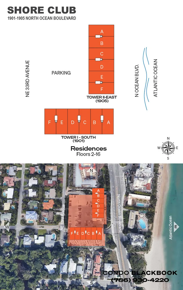 The Shore Club floorplans