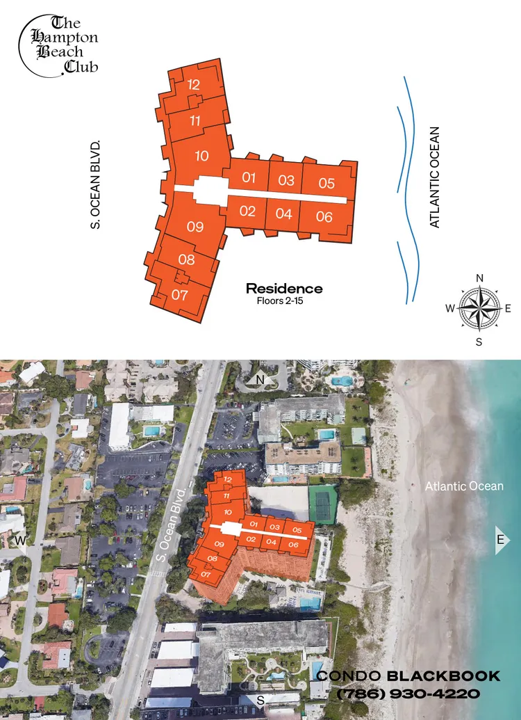 Hampton Beach Club floorplans