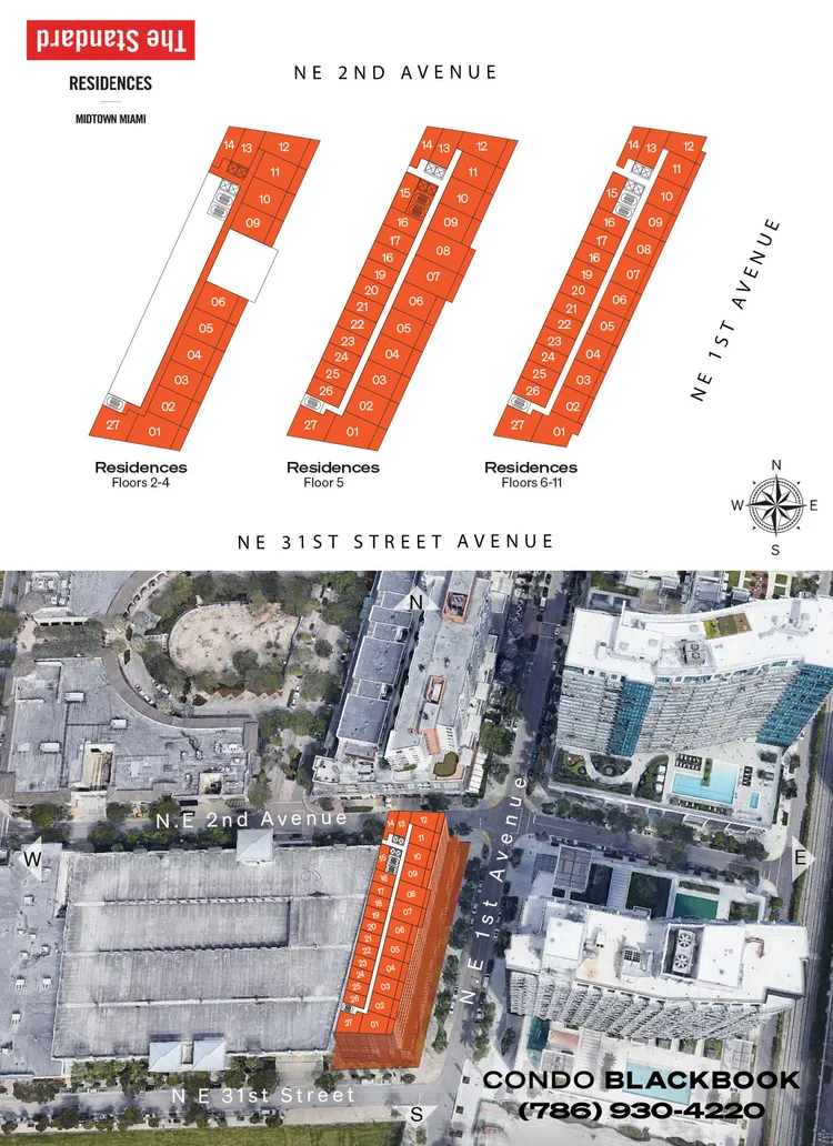 The Standard Residences floorplans