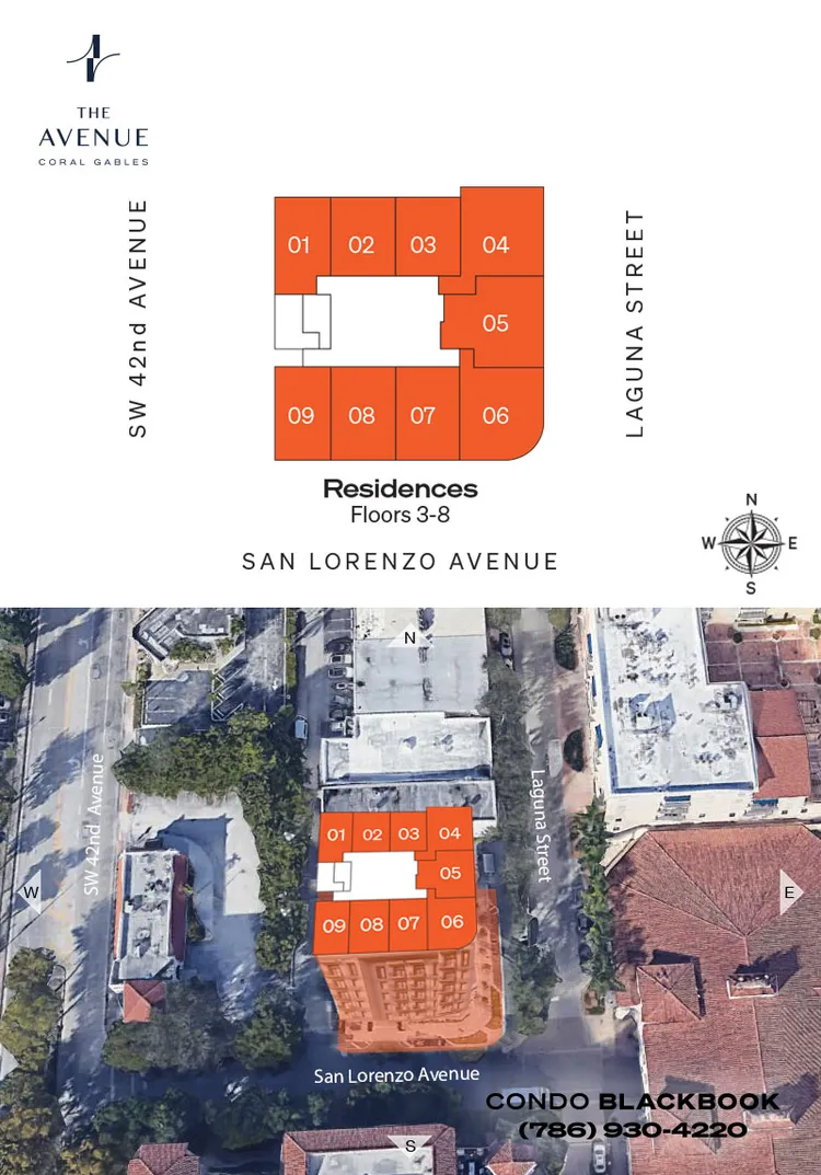 The Avenue Coral Gables floorplans