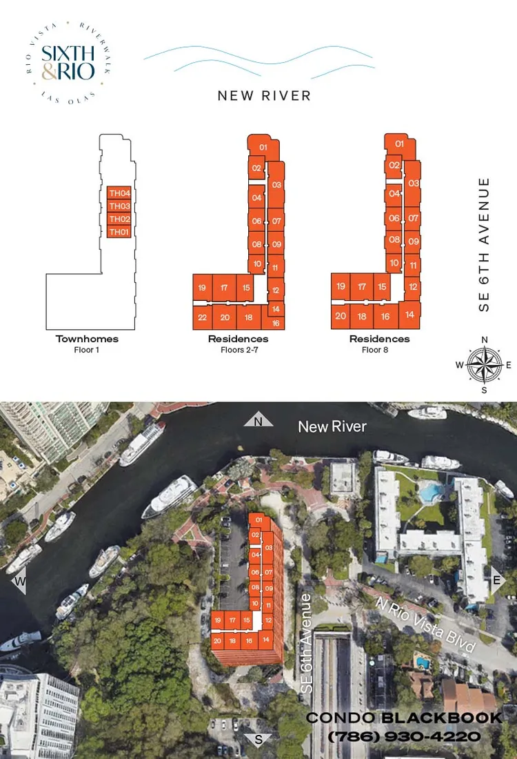 Sixth & Rio floorplans