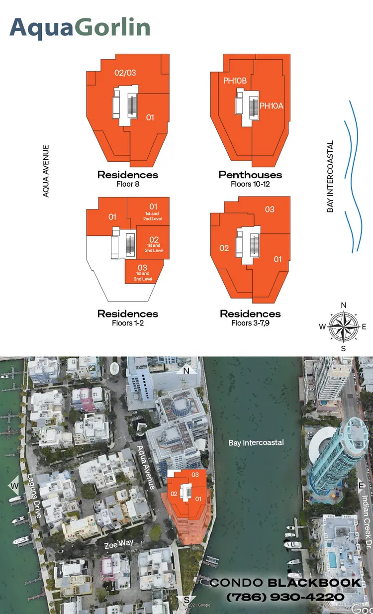 Gorlin at Aqua floorplans