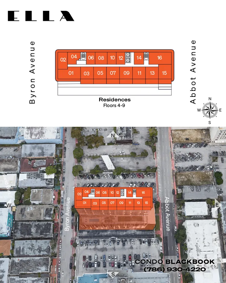 Ella Miami Beach floorplans