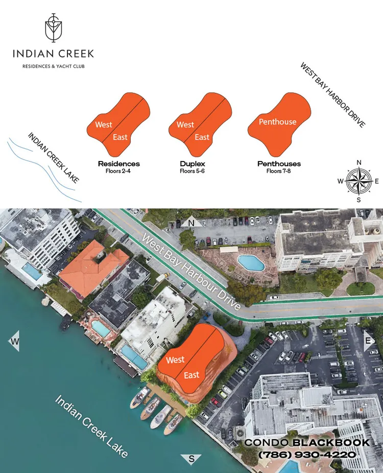 Indian Creek Residences and Yacht Club floorplans