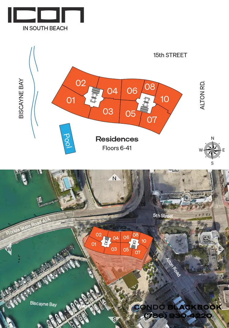 ICON South Beach floorplans