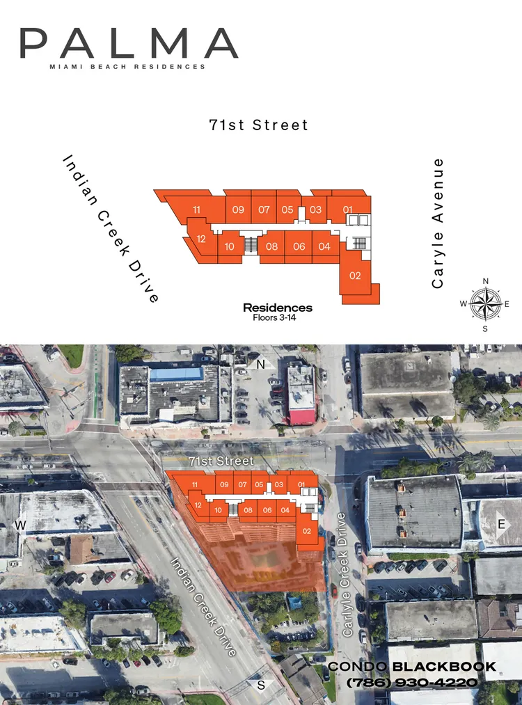 Palma Miami Beach Residences floorplans