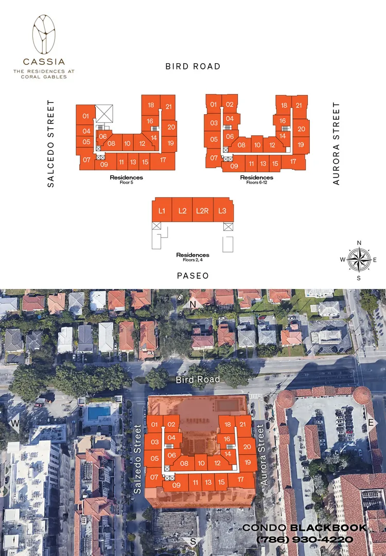 Cassia Miami floorplans