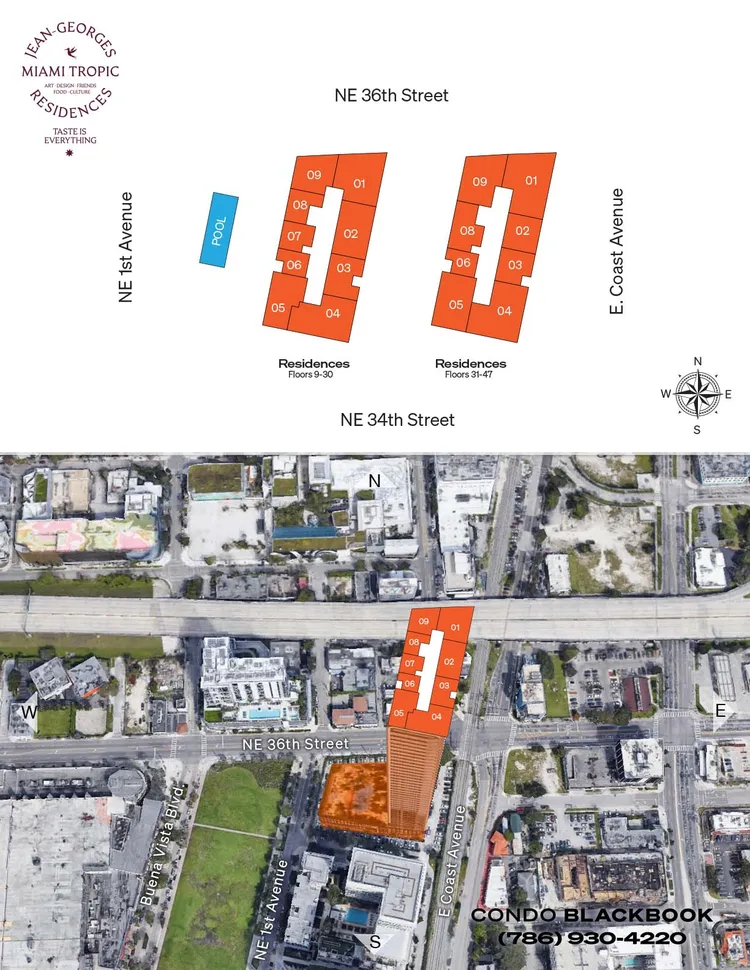 Jean-Georges Miami Tropic Residences floorplans