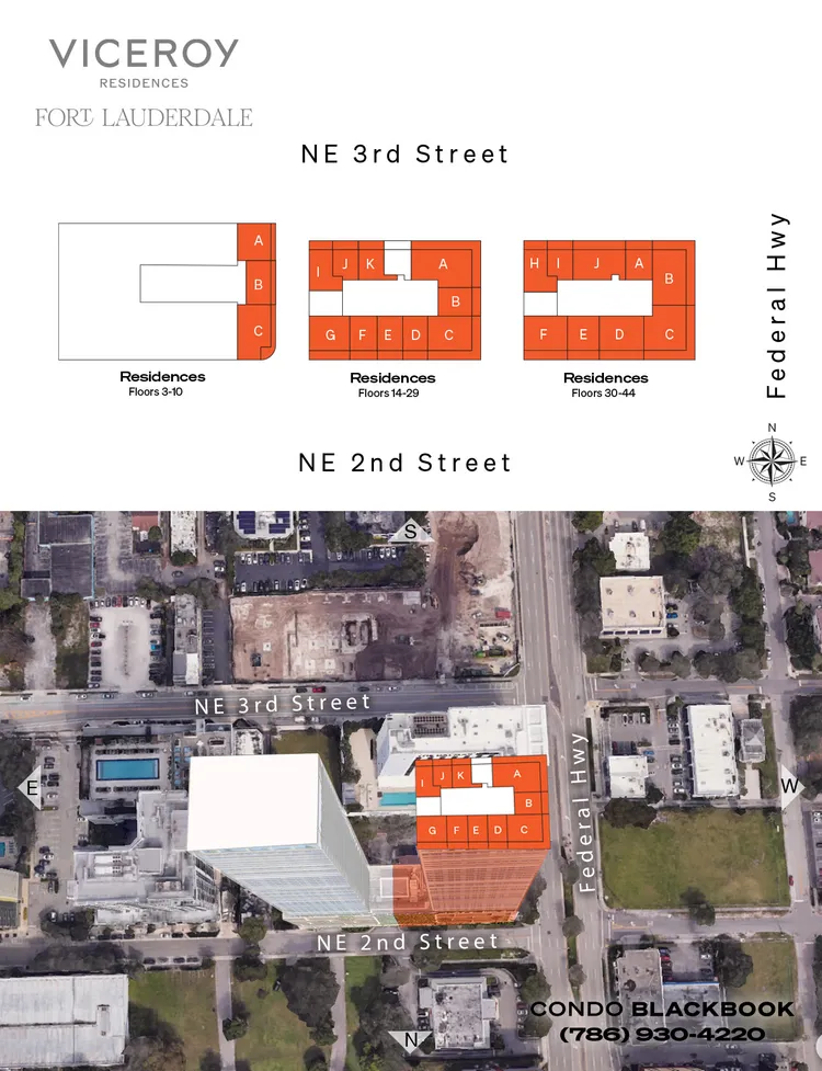 Viceroy Residences Fort Lauderdale floorplans