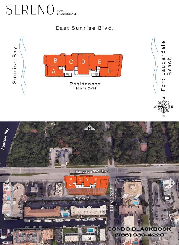 SERENO Fort Lauderdale floorplans