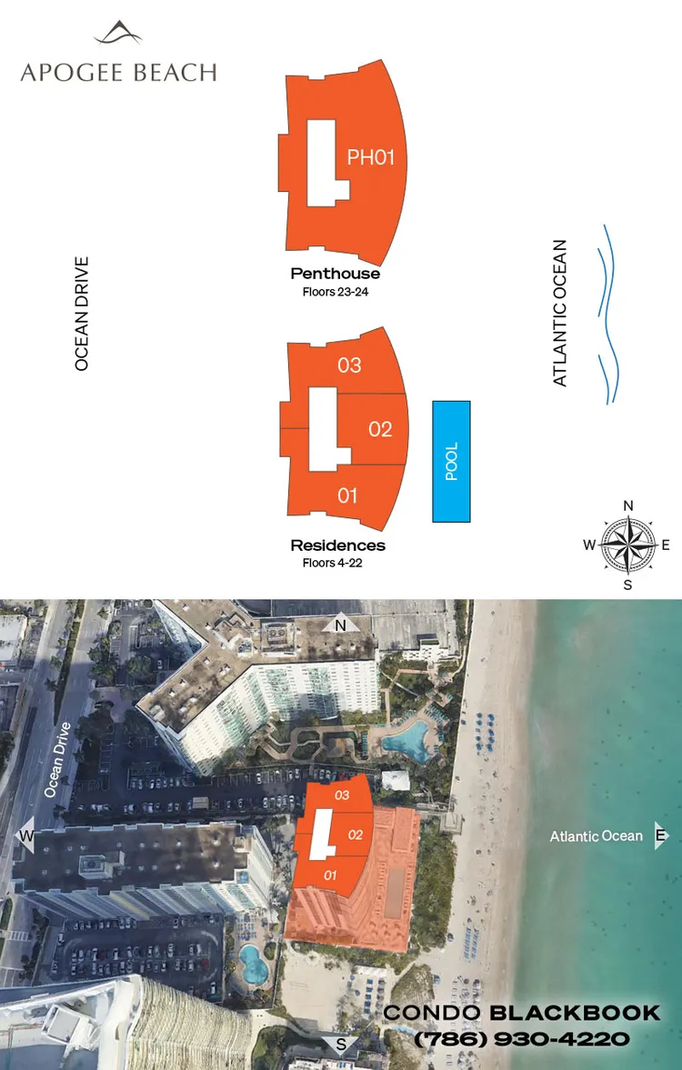 Apogee Beach floorplans