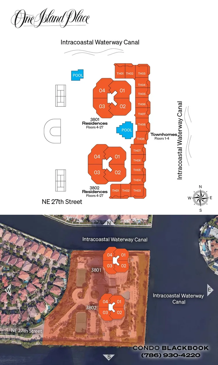 One Island Place floorplans