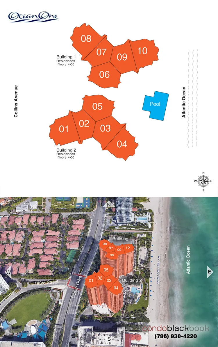 Ocean One floorplans