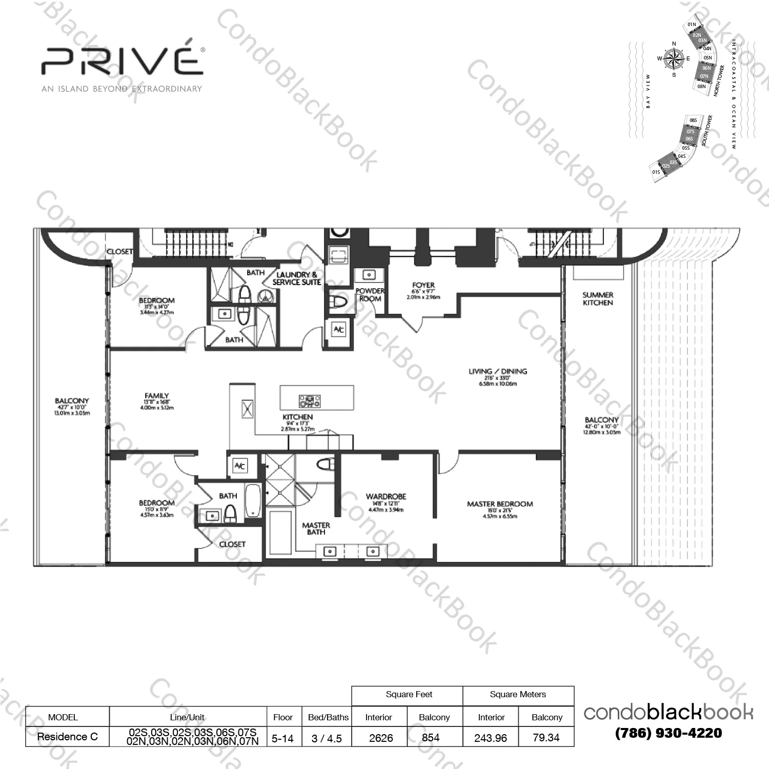 Privé Unit #803 for Sale in Aventura - Aventura | CondoBlackBook