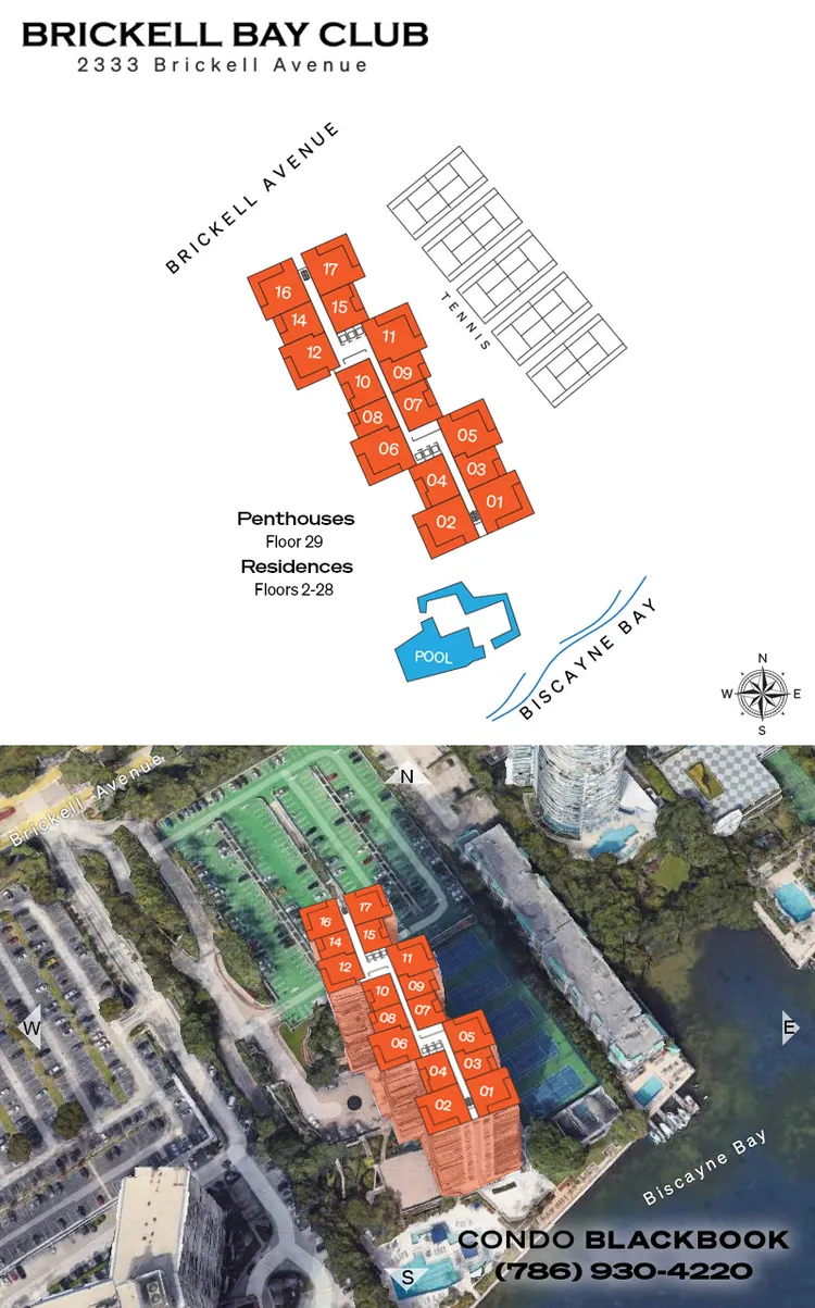 Brickell Bay Club floorplans