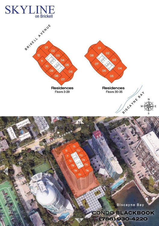 Skyline On Brickell floorplans