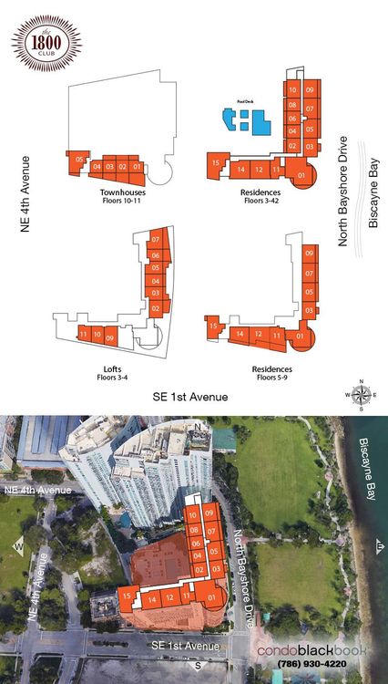 1800 Club floorplans