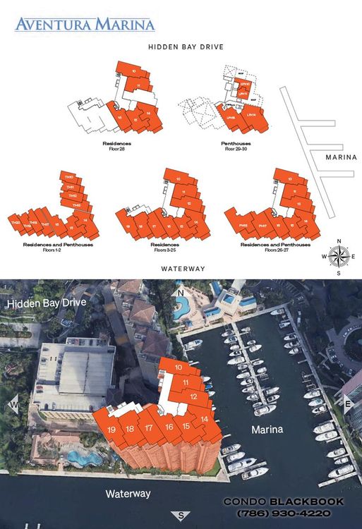 Aventura Marina II floorplans