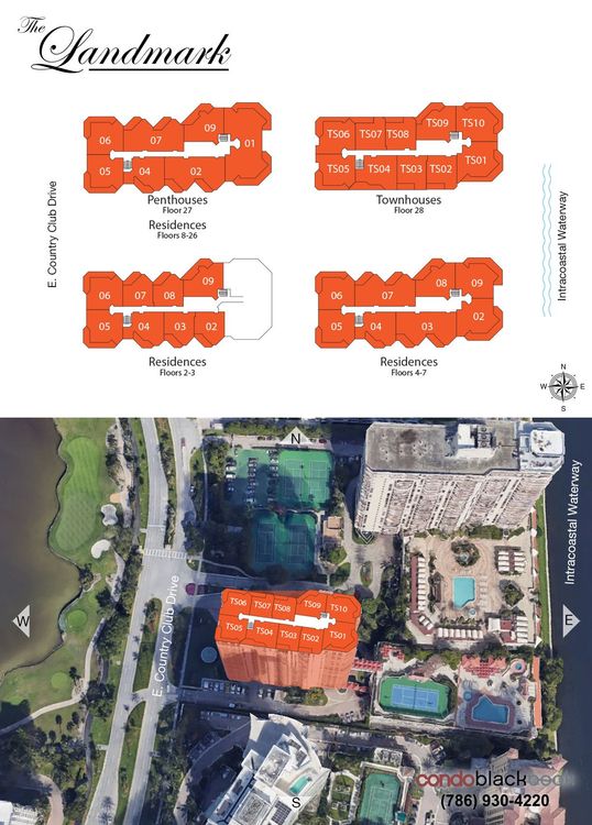 The Landmark floorplans