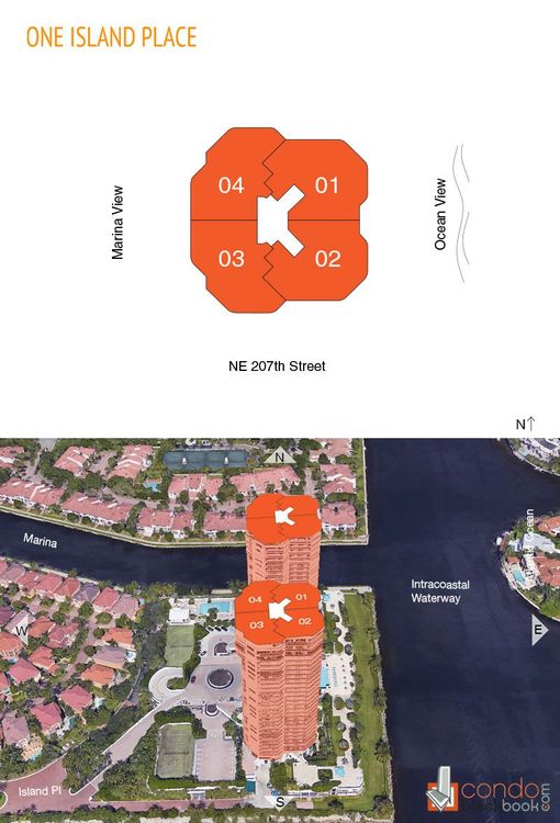 One Island Place floorplans