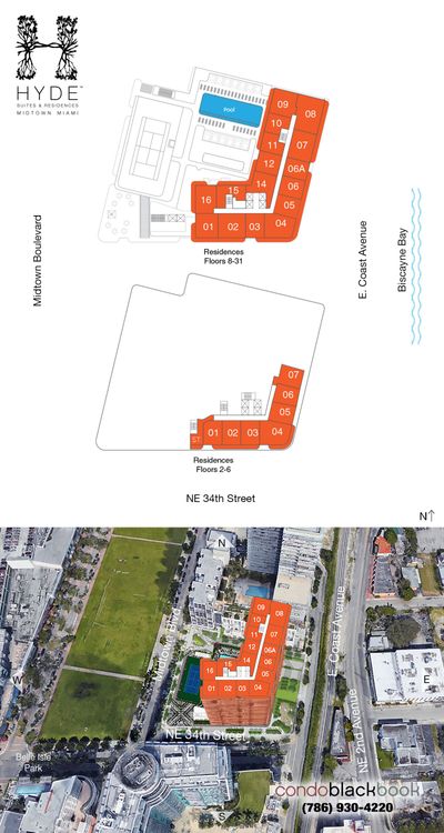 Hyde Midtown floorplans