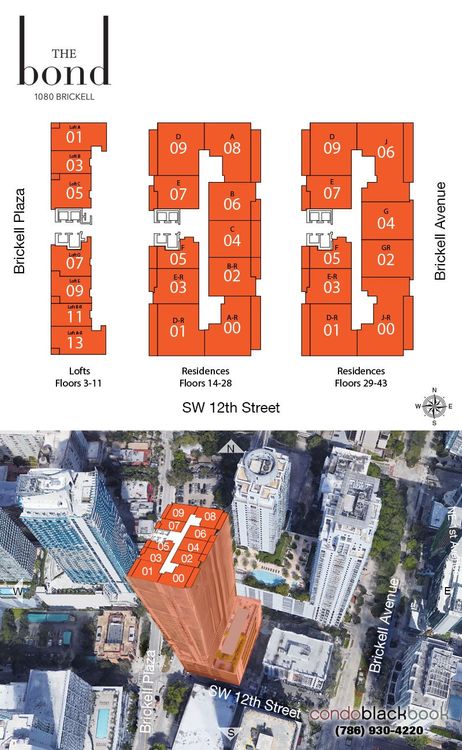 The Bond floorplans