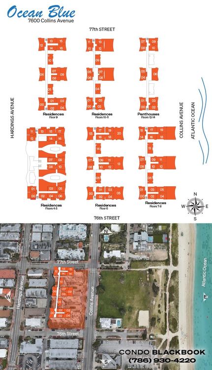 Ocean Blue floorplans