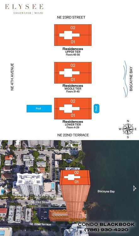 Elysee Miami floorplans