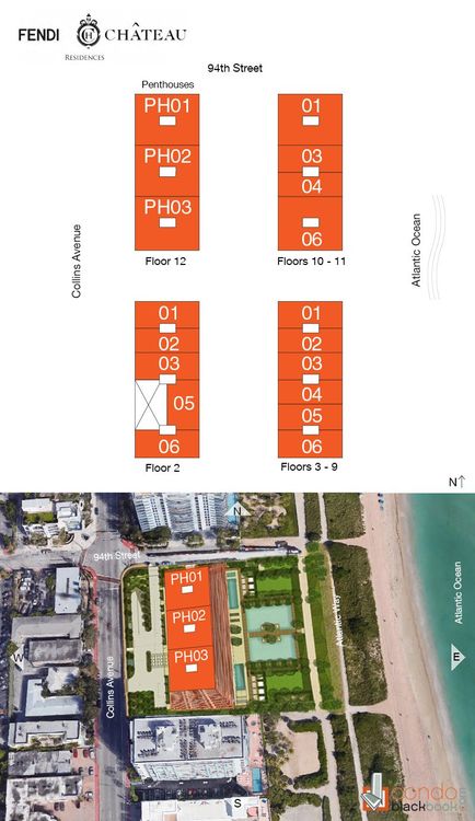 Fendi Chateau Residences floorplans